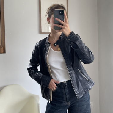 Massimo Dutti Lederjacke
