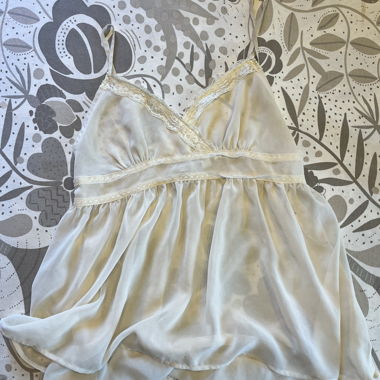 Forever 21 cremefarbenes Babydoll-Top