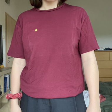 Carhartt WIP plain bordeaux T-shirt size S-M