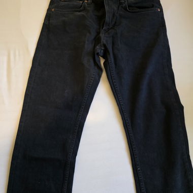 Jeans Nudie Black Washed in Denim Premium 33/30