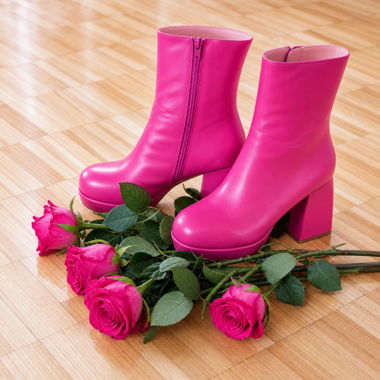 High-Quality Block-Heel Ankle Boots in Genuine Leather