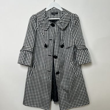 Cappotto per ragazze a quadri