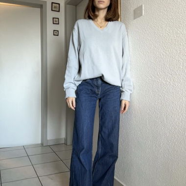 Maglione Brandy Melville baby blue scollo a V