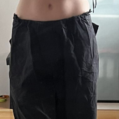 Pantalon parachute noir 