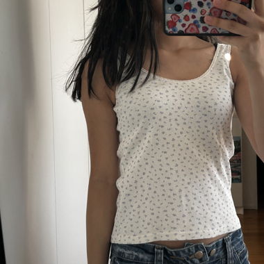 Brandy Melville Floral Tank
