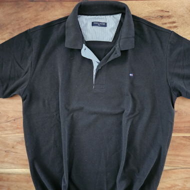 Polo Tommy Hilfiger noir XL