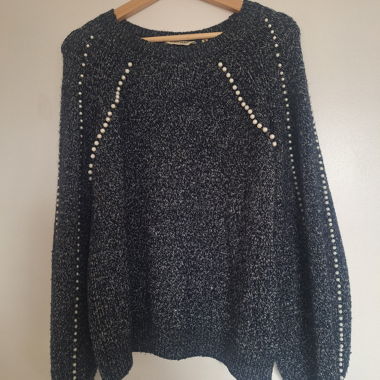 Maglione spesso caldo blu di NafNaf