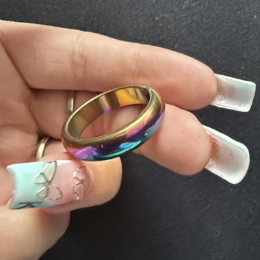 Anello color titanio