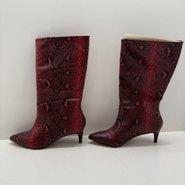 ASOS crimson red boots never worn