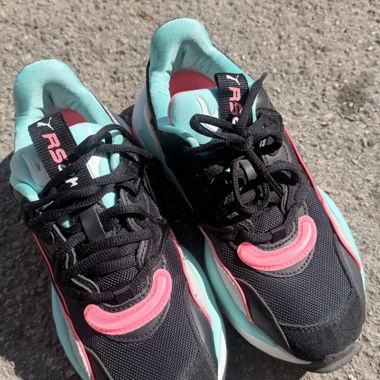 Puma Basket black, blue and pink 