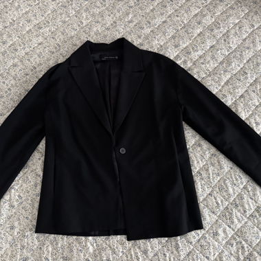 Blazer noir à un bouton
