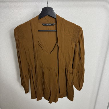 Chemisier Zara Basic brun