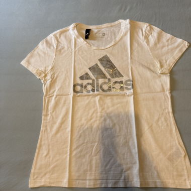 White Adidas T-Shirt with Logo