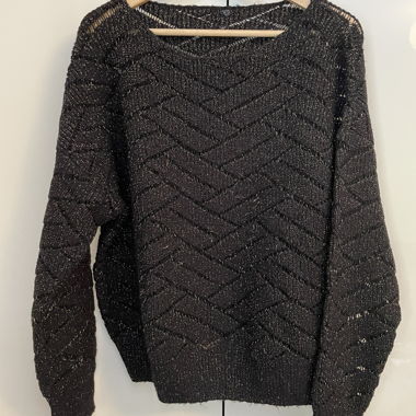 Pullover mit Glitzereinsatz