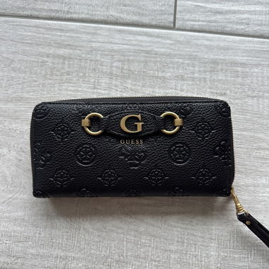 Black Guess Wallet with Golden Logo