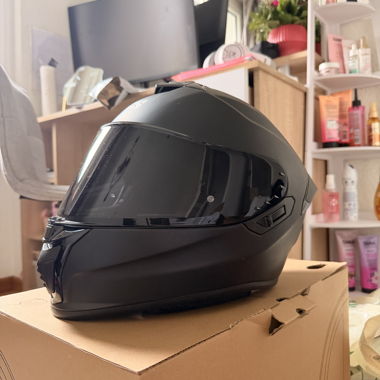 Casco integrale nero IXS con visiera