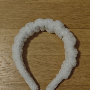 Weisses Makeup-Haarband