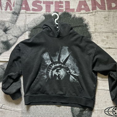 Sweat à capuche graphique noir