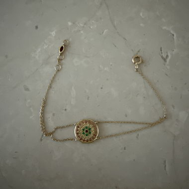 Goldarmband mit 18ct Edelsteinen