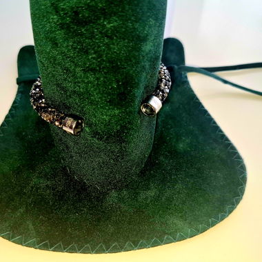 SWAROVSKI black bracelet with crystals