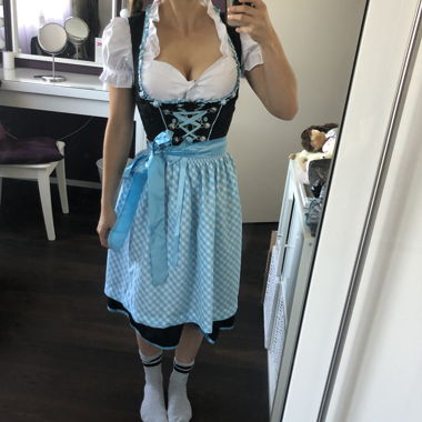 Blue dirndl