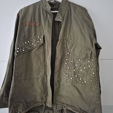 Beaded Khaki Jacket