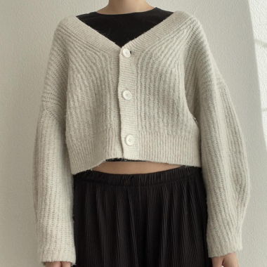 Weekday cardigan corto in maglia S