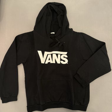 Felpa con cappuccio Vans nera