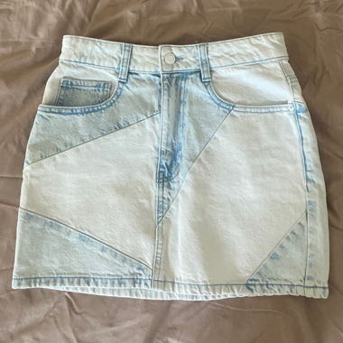 Mini jupe en denim Bershka