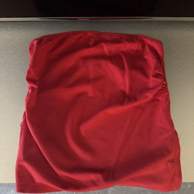 Top bandeau rouge H&M
