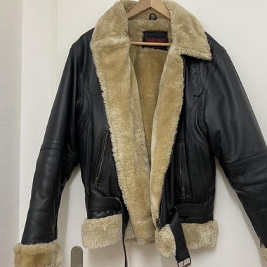 Veste en cuir véritable