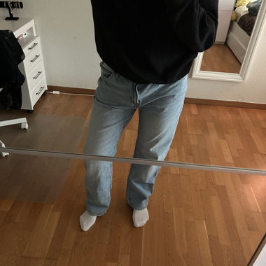 Light blue straight jeans