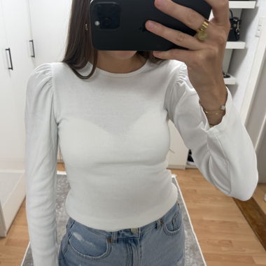 Weisser Pullover - Grösse S