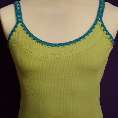 Lime-green camisole top from MORE & MORE