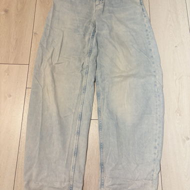 light blue baggy jeans