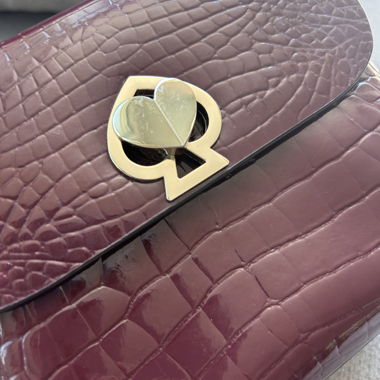 KATE SPxDE ROMY MINI BORSA A MANICO SUPERIORE EFFETTO CROCO