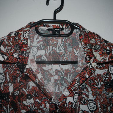 MONKI : chemise courte à motifs (animaux de la savane)