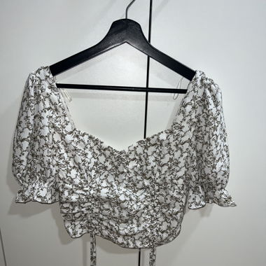 Gemusterte Bluse