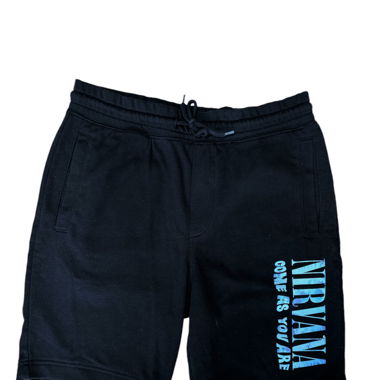 schwarze Sweatshorts/kurze Hose NIRVANA (m,30,H&M)