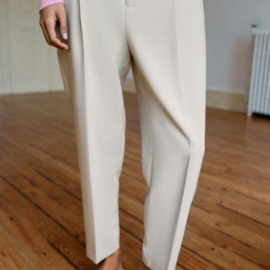 Pantaloni da completo beige Zara