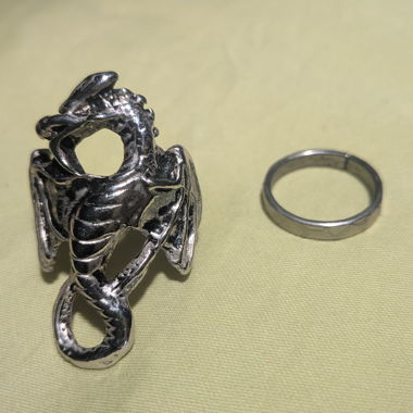 Set aus 2 Ringen (Drachenring/Designring)