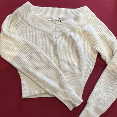Y2K Fitted V-Neck Sweater