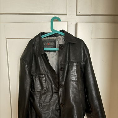 cropped leather jacket 