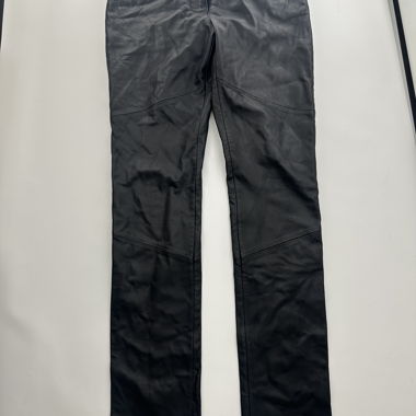 Armani Jeans Lederhose, Schwarz, Gr. 44, Top!