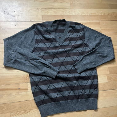 Pull homme gris