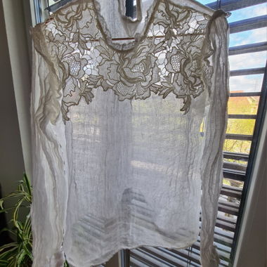 Camicia in pizzo Mango Bianca XS