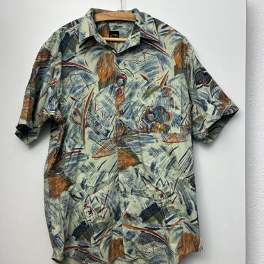 Chemise à manches courtes à motif