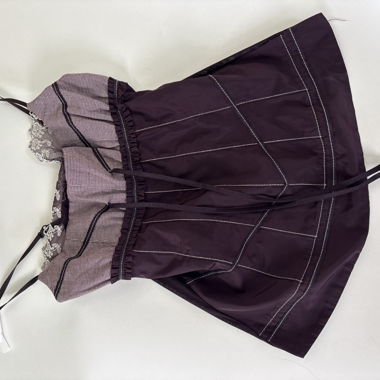 Abito Corsetto in Pizzo Viola