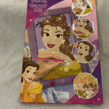 Set di Arte con Glitter delle Principesse Disney
