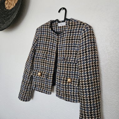 Giacca MNG in tweed a pied-de-poule